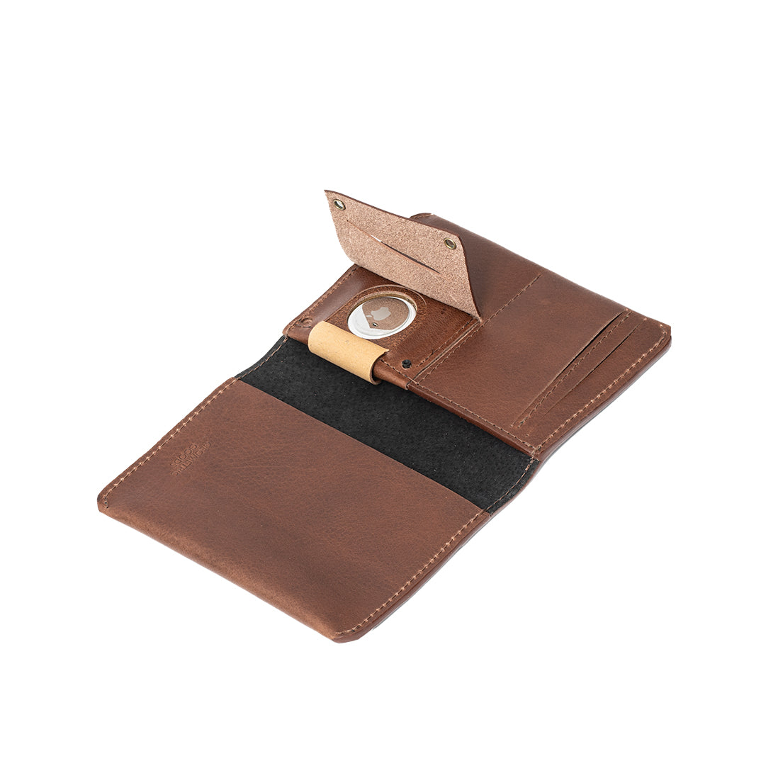 Leather Passport Holder for AirTag