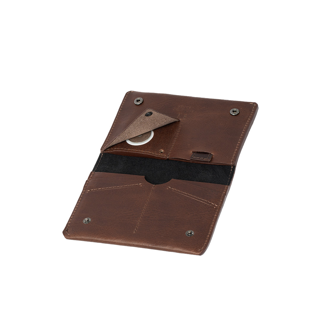 Leather Travel Wallet for AirTag