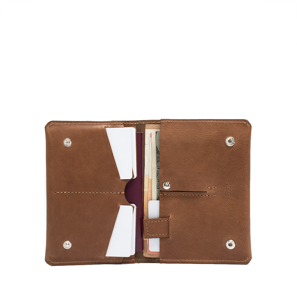 Leather Travel Wallet for AirTag